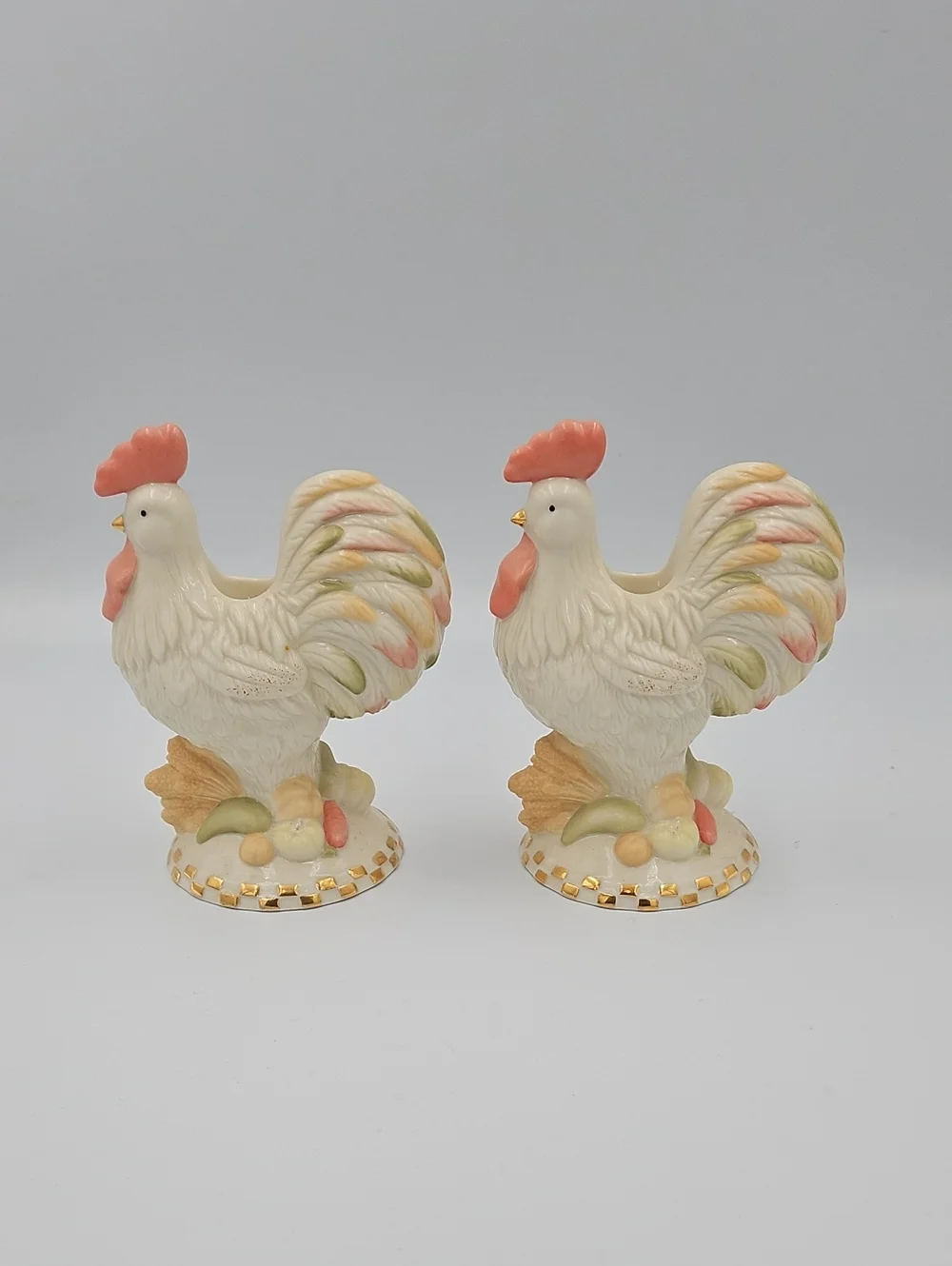 2 Piece Chicken Candle Holders